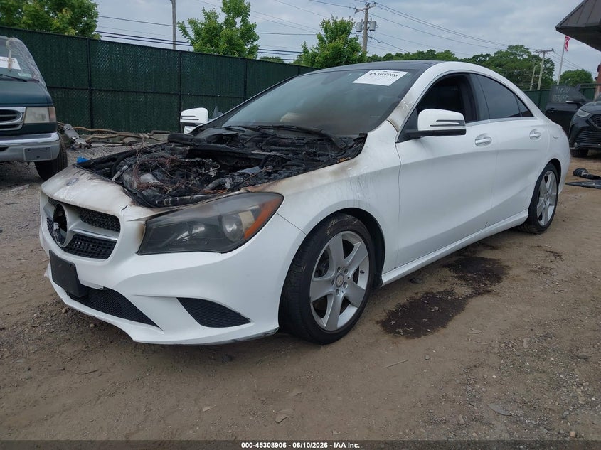 2015 Mercedes-benz Cla-klasse VIN WDDSJ4EB8FN229454 IAAI salvage auction — ENGINE BURN, Salvage Title, sold $450 on 2026-07-21 (photo 6)