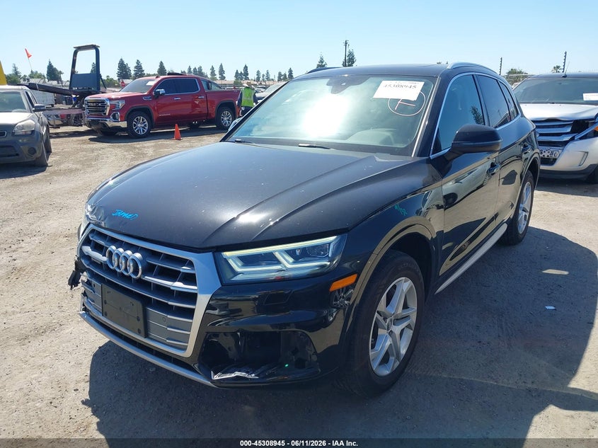 2018 Audi Q5 VIN WA1BNAFY6J2205660 IAAI salvage auction — FRONT END, Salvage (California), sold $7,800 on 2026-07-28 (photo 2)