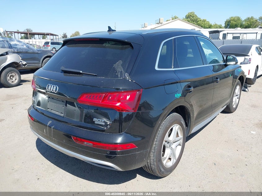 2018 Audi Q5 VIN WA1BNAFY6J2205660 IAAI salvage auction — FRONT END, Salvage (California), sold $7,800 on 2026-07-28 (photo 4)