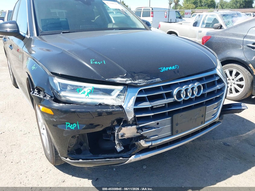 2018 Audi Q5 VIN WA1BNAFY6J2205660 IAAI salvage auction — FRONT END, Salvage (California), sold $7,800 on 2026-07-28 (photo 6)