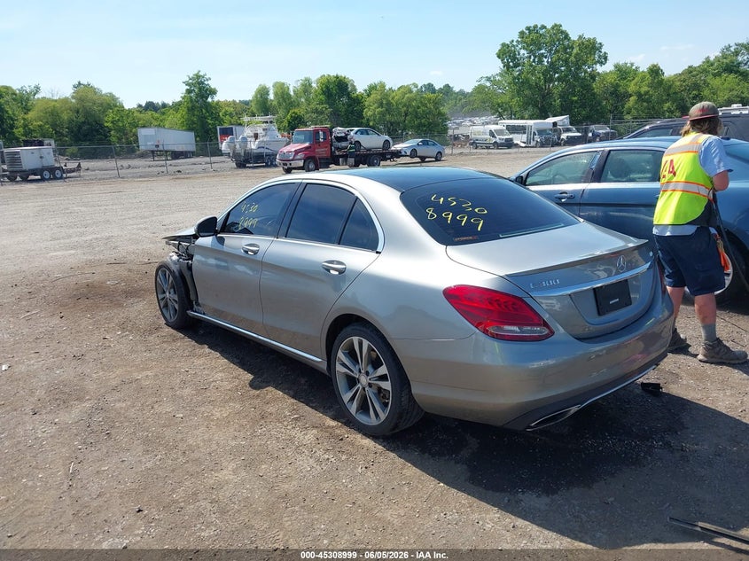 2016 Mercedes-benz C-klasse VIN 55SWF4KB2GU143508 IAAI salvage auction — FRONT END, Salvage (Virginia), sold $2,650 on 2026-07-28 (photo 3)