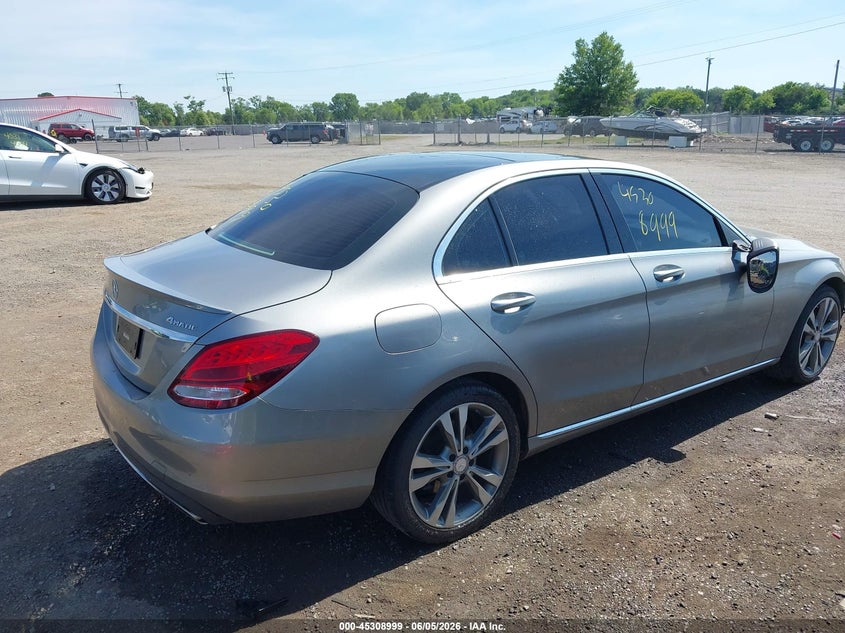 2016 Mercedes-benz C-klasse VIN 55SWF4KB2GU143508 IAAI salvage auction — FRONT END, Salvage (Virginia), sold $2,650 on 2026-07-28 (photo 4)