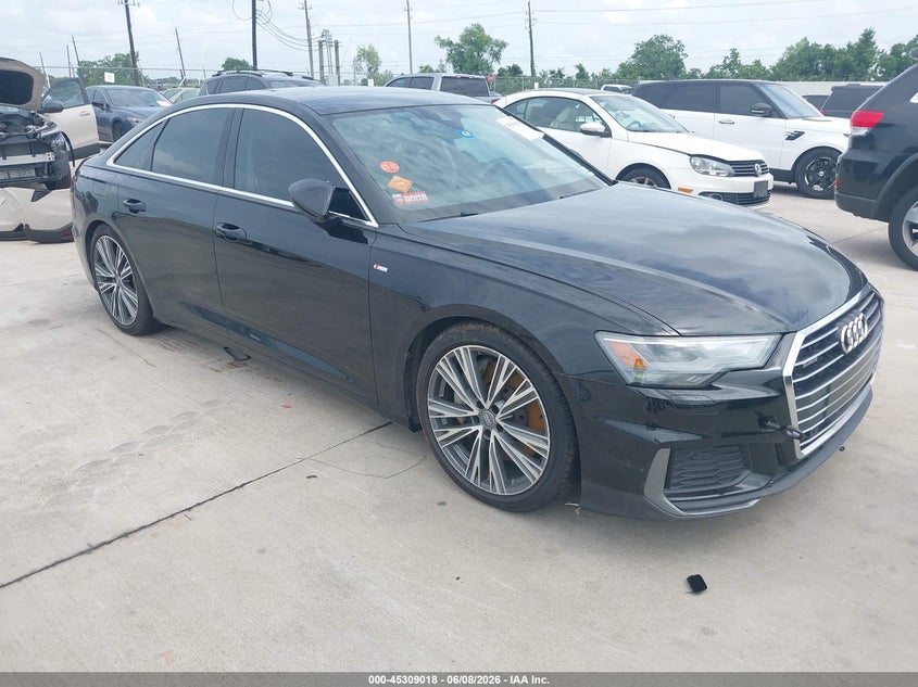 2019 Audi A6 VIN WAUK2AF20KN068724 IAAI salvage auction — WATER/FLOOD, Salvage (Texas), sold $5,925 on 2026-08-14 (photo 1)