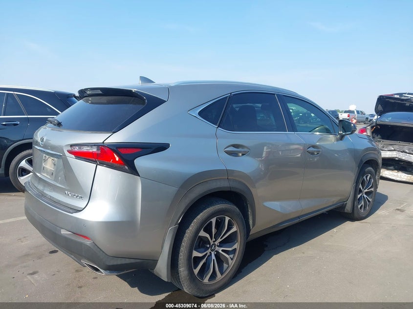 2016 Lexus Nx VIN JTJBARBZ5G2085774 IAAI salvage auction — LEFT REAR, Salvage Title, sold $25 on 2026-07-29 (photo 4)