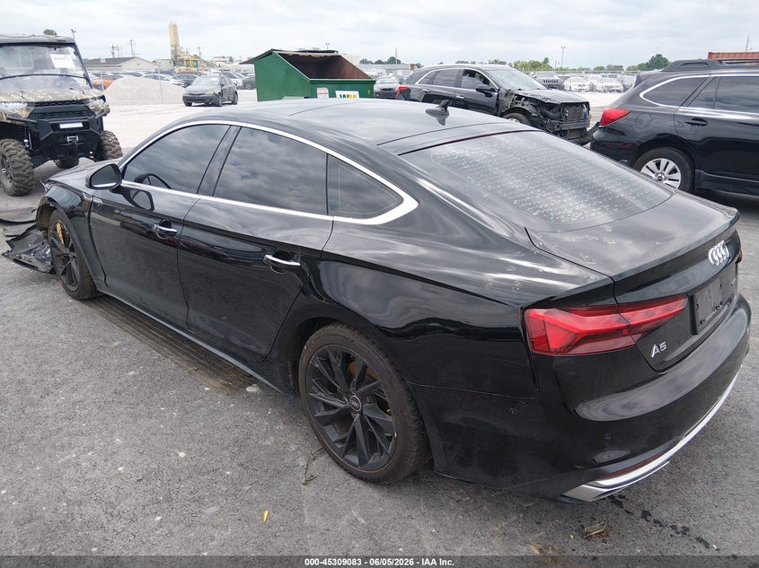 2021 Audi A5 VIN WAUCBCF56MA033397 IAAI salvage auction — LEFT FRONT, Salvage (Illinois), sold $5,400 on 2026-07-28 (photo 3)