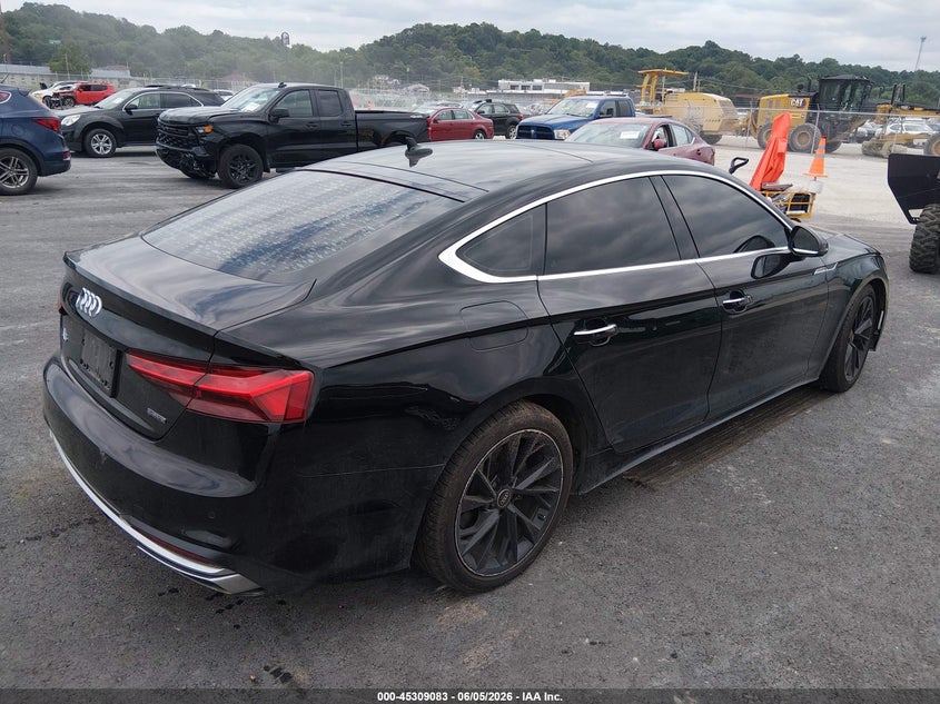 2021 Audi A5 VIN WAUCBCF56MA033397 IAAI salvage auction — LEFT FRONT, Salvage (Illinois), sold $5,400 on 2026-07-28 (photo 4)