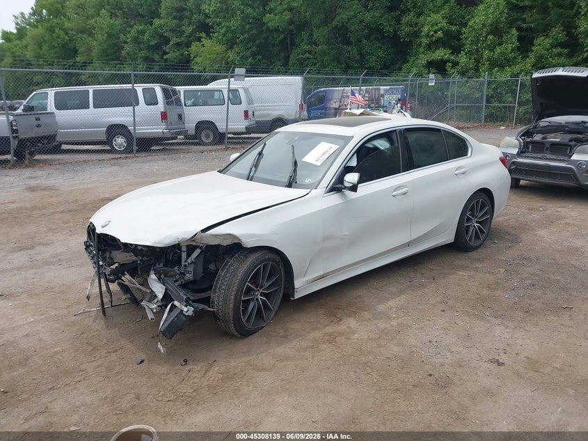 2019 BMW 3er VIN WBA5R1C56KFH05734 IAAI salvage auction — FRONT END, Salvage - Greater Than 75% (Maryland), sold $3,400 on 2026-08-01 (photo 2)