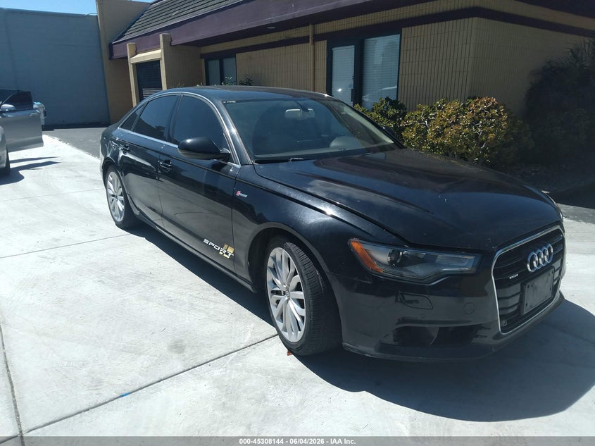 2012 Audi A6 VIN WAUGGAFC3CN126259 IAAI salvage auction — LEFT FRONT, Clear - Dealer Only (California), sold $600 on 2026-07-27 (photo 1)
