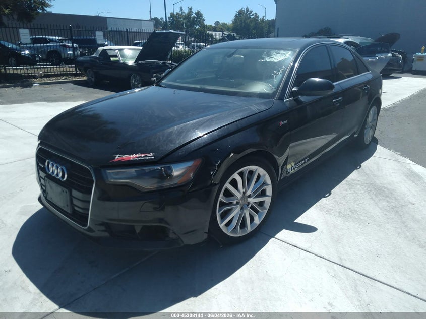 2012 Audi A6 VIN WAUGGAFC3CN126259 IAAI salvage auction — LEFT FRONT, Clear - Dealer Only (California), sold $600 on 2026-07-27 (photo 2)