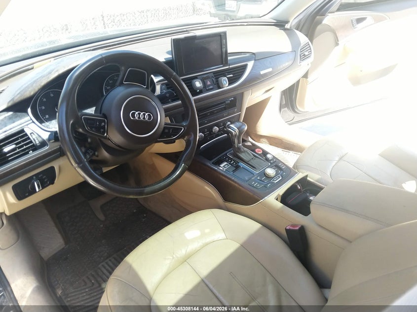 2012 Audi A6 VIN WAUGGAFC3CN126259 IAAI salvage auction — LEFT FRONT, Clear - Dealer Only (California), sold $600 on 2026-07-27 (photo 5)