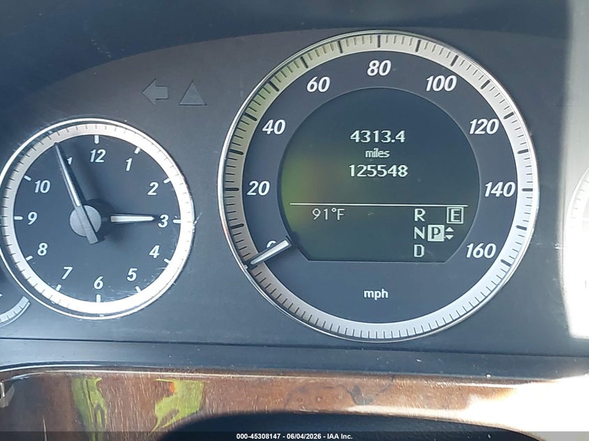2011 Mercedes-benz E-class VIN WDDHF5GB0BA263937 IAAI salvage auction — FRONT END, Salvage (North Carolina), sold $650 on 2026-08-04 (photo 7)