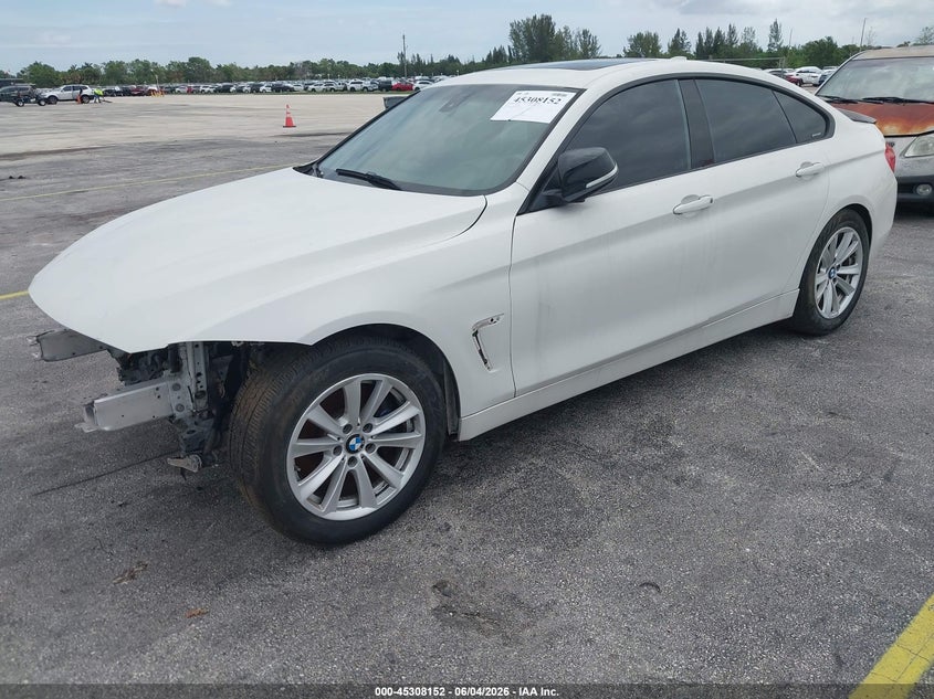 2015 BMW 4er VIN WBA4A5C53FG052514 IAAI salvage auction — NORMAL WEAR, Clear (Florida), sold $475 on 2026-07-16 (photo 2)