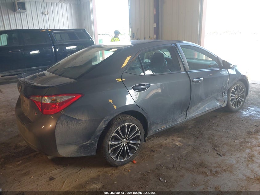2016 Toyota Corolla VIN 5YFBURHEXGP480887 IAAI salvage auction — SIDE, Clear (Michigan), sold $3,350 on 2026-07-31 (photo 4)