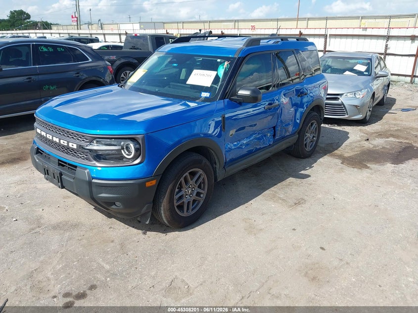 2025 Ford Bronco sport VIN 3FMCR9BN7SRE48072 IAAI salvage auction — LEFT SIDE, Original (Texas), sold $10,100 on 2026-07-22 (photo 2)