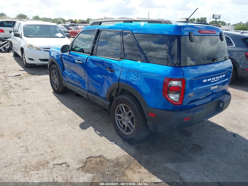 2025 Ford Bronco sport VIN 3FMCR9BN7SRE48072 IAAI salvage auction — LEFT SIDE, Original (Texas), sold $10,100 on 2026-07-22 (photo 3)