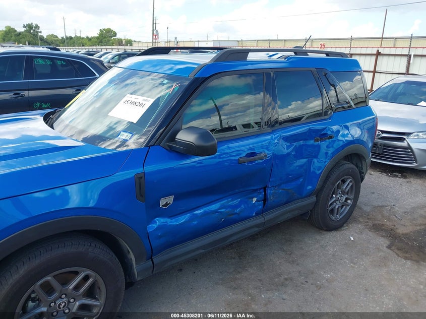 2025 Ford Bronco sport VIN 3FMCR9BN7SRE48072 IAAI salvage auction — LEFT SIDE, Original (Texas), sold $10,100 on 2026-07-22 (photo 6)