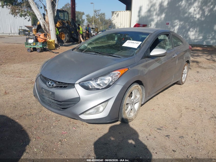 2013 Hyundai Elantra VIN KMHDH6AE7DU000286 IAAI salvage auction — NORMAL WEAR, Clear - Dealer Only (California), sold $500 on 2026-07-07 (photo 2)