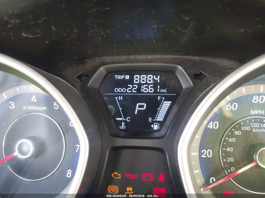 2013 Hyundai Elantra VIN KMHDH6AE7DU000286 IAAI salvage auction — NORMAL WEAR, Clear - Dealer Only (California), sold $500 on 2026-07-07 (photo 7)