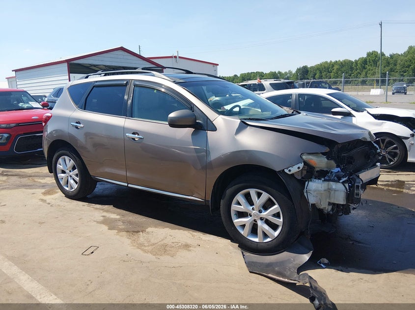 2011 Nissan Murano VIN JN8AZ1MU0BW060412 IAAI salvage auction — FRONT END, Salvage (North Carolina), sold $550 on 2026-07-08 (photo 1)