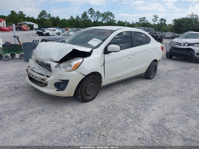 2019 Mitsubishi Mirage VIN ML32F3FJ1KHF18850 IAAI salvage auction — FRONT END, Salvage Title, sold $1,050 on 2026-07-16 (photo 2)