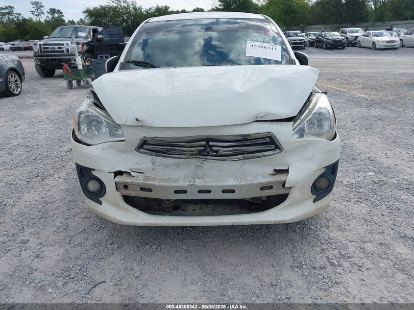 2019 Mitsubishi Mirage VIN ML32F3FJ1KHF18850 IAAI salvage auction — FRONT END, Salvage Title, sold $1,050 on 2026-07-16 (photo 6)