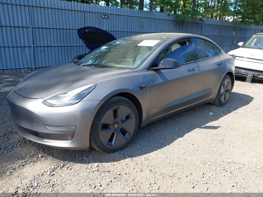 2021 Tesla Model 3 VIN 5YJ3E1EB2MF975881 IAAI salvage auction — REAR END, Salvage (New Jersey), sold $10,200 on 2026-07-30 (photo 2)