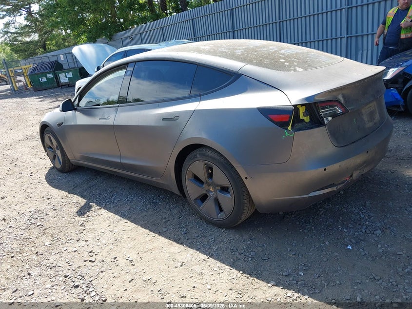 2021 Tesla Model 3 VIN 5YJ3E1EB2MF975881 IAAI salvage auction — REAR END, Salvage (New Jersey), sold $10,200 on 2026-07-30 (photo 3)