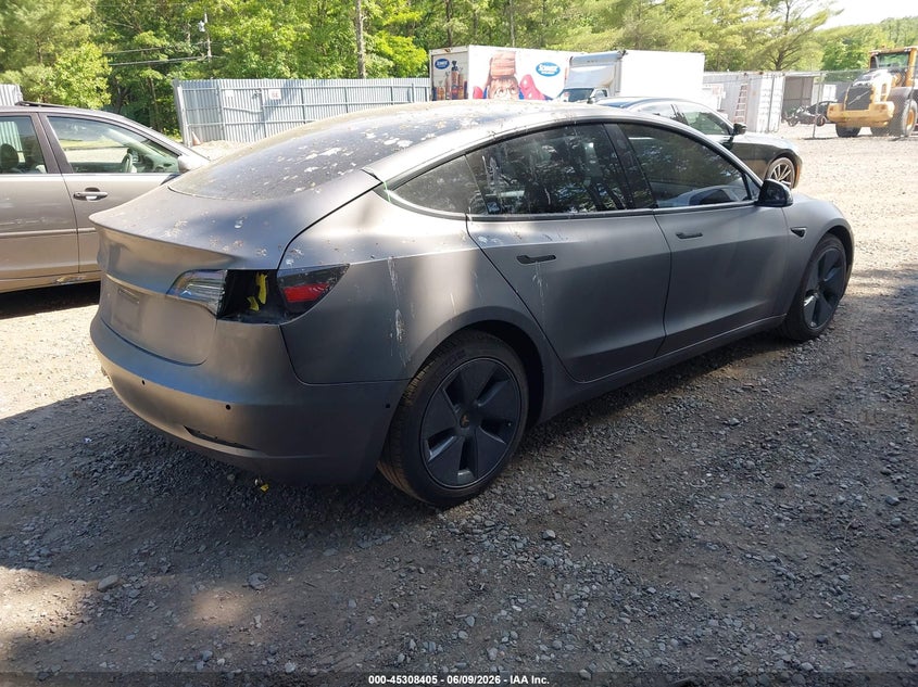 2021 Tesla Model 3 VIN 5YJ3E1EB2MF975881 IAAI salvage auction — REAR END, Salvage (New Jersey), sold $10,200 on 2026-07-30 (photo 4)