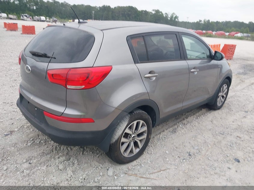 2014 Kia Sportage VIN KNDPB3AC8E7588604 IAAI salvage auction — NORMAL WEAR, Clear-Dealer Only (North Carolina), sold $875 on 2026-07-21 (photo 4)