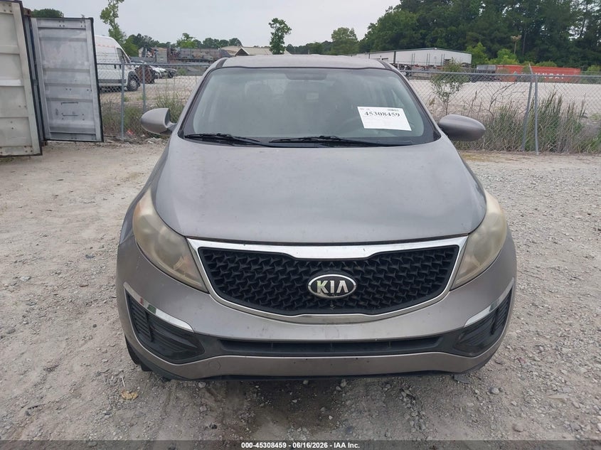 2014 Kia Sportage VIN KNDPB3AC8E7588604 IAAI salvage auction — NORMAL WEAR, Clear-Dealer Only (North Carolina), sold $875 on 2026-07-21 (photo 6)