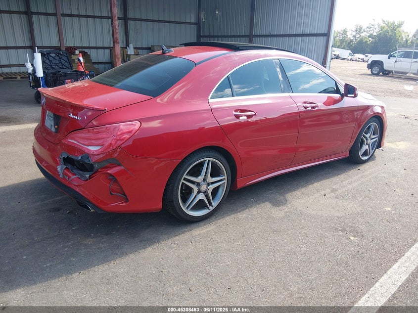 2015 Mercedes-benz Cla-klasse VIN WDDSJ4GB7FN173441 IAAI salvage auction — RIGHT REAR, Salvage (Mississippi), sold $2,900 on 2026-07-09 (photo 4)