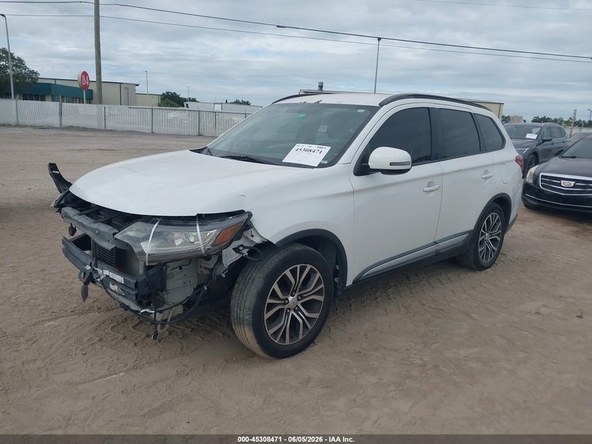 2016 Mitsubishi Outlander VIN JA4AD3A3XGZ017620 IAAI salvage auction — FRONT END, Salvage Title, sold $1,450 on 2026-07-14 (photo 2)