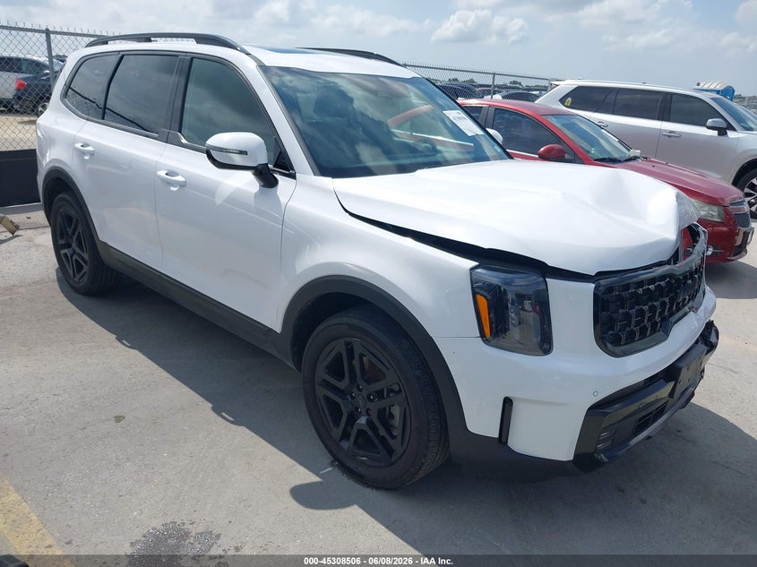 2025 Kia Telluride VIN 5XYP5DGC1SG634972 IAAI salvage auction — FRONT END, Salvage Title, sold $23,600 on 2026-07-09 (photo 1)