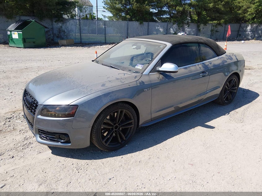 2012 Audi S5 VIN WAUCGAFH5CN004982 IAAI salvage auction — NORMAL WEAR, Clear (New Jersey), sold $750 on 2026-07-14 (photo 2)