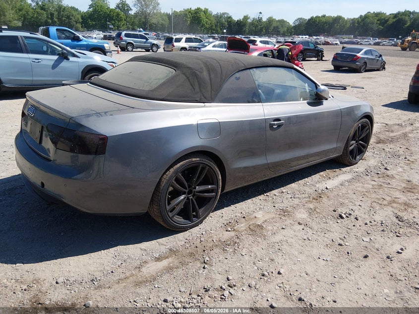 2012 Audi S5 VIN WAUCGAFH5CN004982 IAAI salvage auction — NORMAL WEAR, Clear (New Jersey), sold $750 on 2026-07-14 (photo 4)