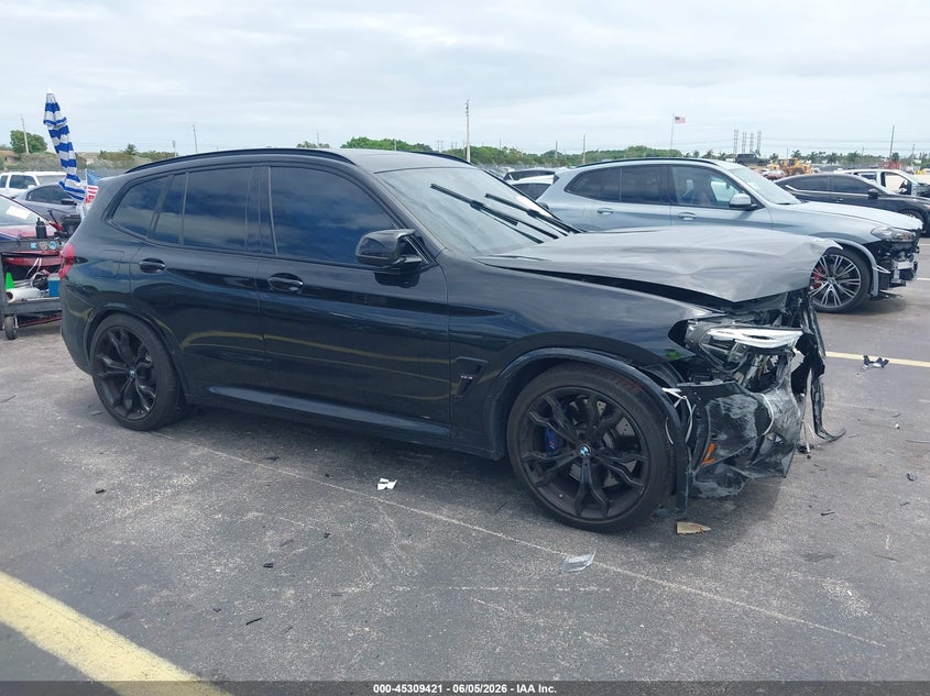2020 BMW X3 m VIN 5YMTS0C0XLLA57998 IAAI salvage auction — FRONT & REAR, Certificate Of Destruction (Florida), sold $12,000 on 2026-07-30 (photo 1)