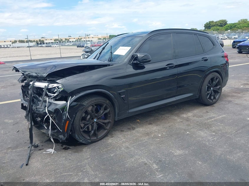 2020 BMW X3 m VIN 5YMTS0C0XLLA57998 IAAI salvage auction — FRONT & REAR, Certificate Of Destruction (Florida), sold $12,000 on 2026-07-28 (photo 2)