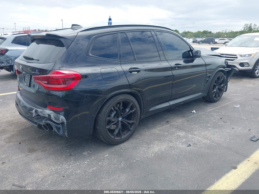 2020 BMW X3 m VIN 5YMTS0C0XLLA57998 IAAI salvage auction — FRONT & REAR, Certificate Of Destruction (Florida), sold $12,000 on 2026-07-30 (photo 4)