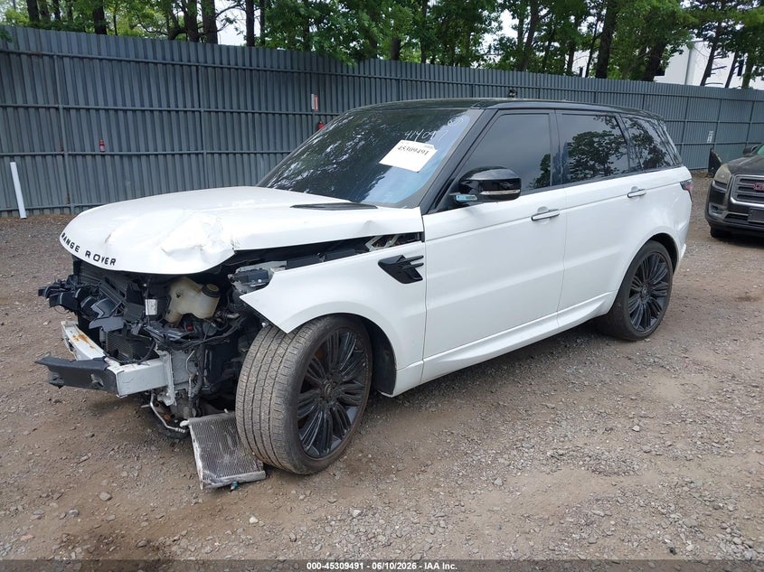 2018 Land rover Range rover sport VIN SALWV2SVXJA414097 IAAI salvage auction — FRONT END, Salvage Title, sold $7,625 on 2026-07-15 (photo 2)