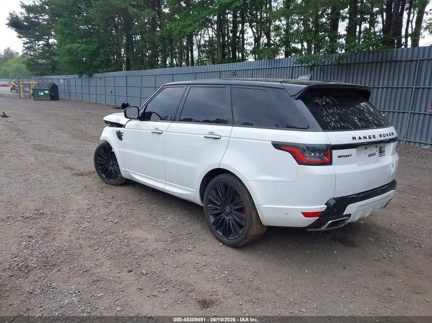 2018 Land rover Range rover sport VIN SALWV2SVXJA414097 IAAI salvage auction — FRONT END, Salvage Title, sold $7,625 on 2026-07-15 (photo 3)