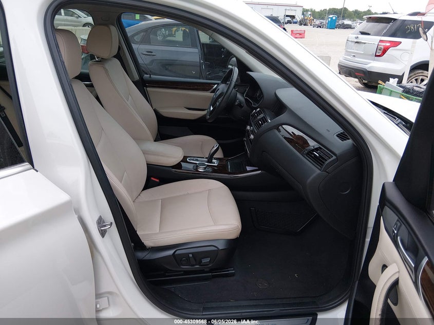 2017 BMW X3 VIN 5UXWZ7C30H0V90693 IAAI salvage auction — FRONT END, Salvage Title, sold $25 on 2026-07-28 (photo 5)