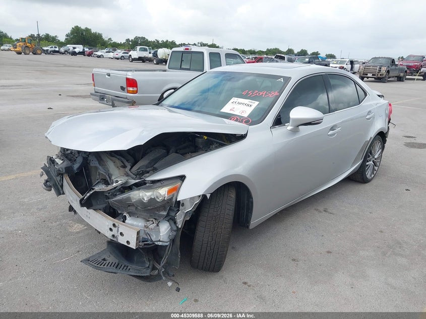 2014 Lexus Is VIN JTHBF1D26E5022490 IAAI salvage auction — FRONT & REAR, Salvage Title, sold $1,350 on 2026-07-09 (photo 2)