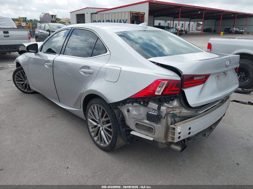 2014 Lexus Is VIN JTHBF1D26E5022490 IAAI salvage auction — FRONT & REAR, Salvage Title, sold $1,350 on 2026-07-09 (photo 3)