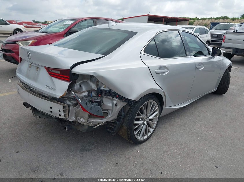 2014 Lexus Is VIN JTHBF1D26E5022490 IAAI salvage auction — FRONT & REAR, Salvage Title, sold $1,350 on 2026-07-09 (photo 4)