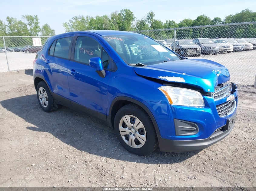 2016 Chevrolet Trax VIN KL7CJKSB5GB616986 IAAI salvage auction — FRONT END, Salvage Title, sold $750 on 2026-07-21 (photo 1)