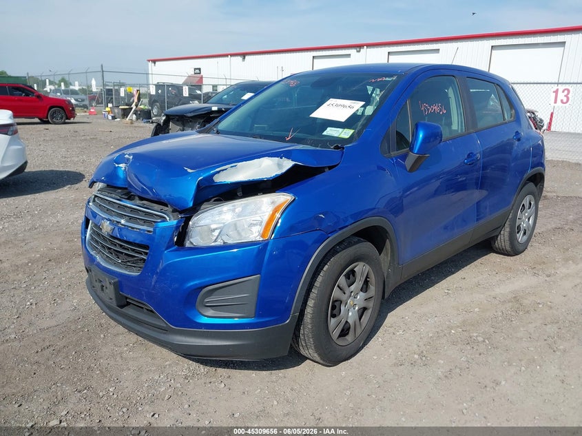 2016 Chevrolet Trax VIN KL7CJKSB5GB616986 IAAI salvage auction — FRONT END, Salvage Title, sold $750 on 2026-07-21 (photo 2)