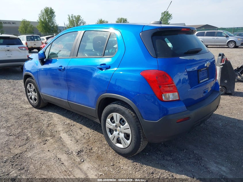 2016 Chevrolet Trax VIN KL7CJKSB5GB616986 IAAI salvage auction — FRONT END, Salvage Title, sold $750 on 2026-07-21 (photo 3)