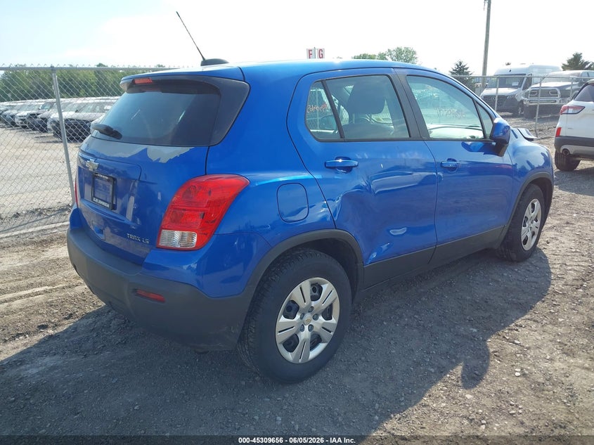 2016 Chevrolet Trax VIN KL7CJKSB5GB616986 IAAI salvage auction — FRONT END, Salvage Title, sold $750 on 2026-07-21 (photo 4)