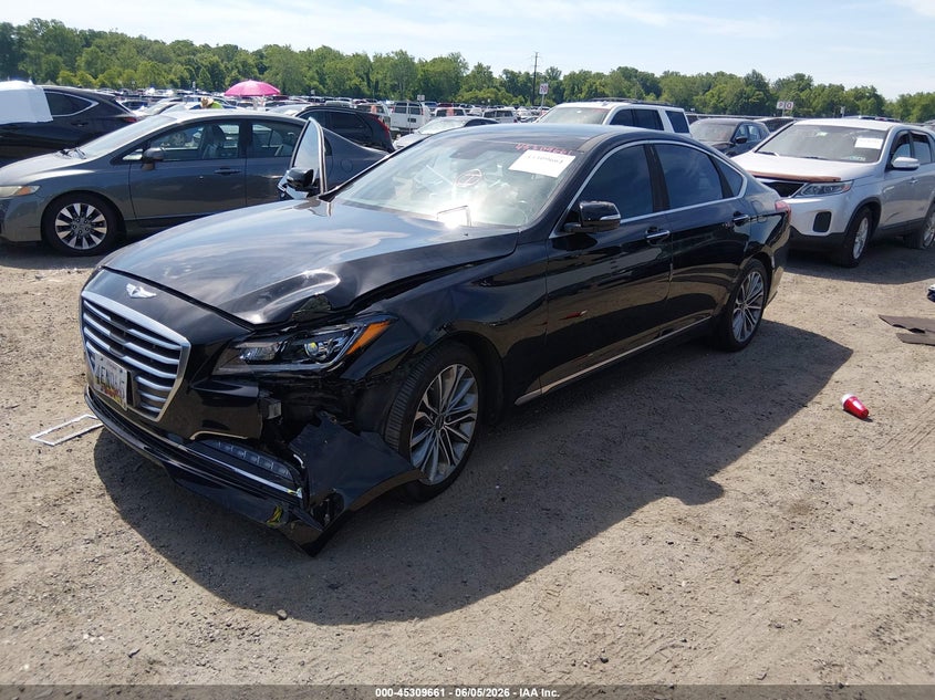 2016 Hyundai Genesis VIN KMHGN4JE5GU140755 IAAI salvage auction — LEFT FRONT, Salvage - Greater Than 75% (Maryland), sold $3,000 on 2026-07-30 (photo 2)
