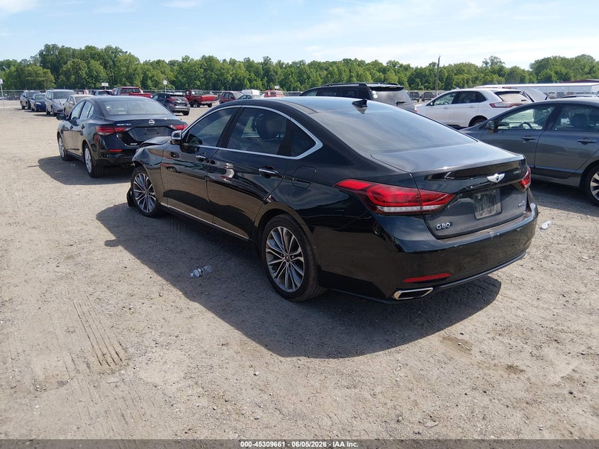 2016 Hyundai Genesis VIN KMHGN4JE5GU140755 IAAI salvage auction — LEFT FRONT, Salvage - Greater Than 75% (Maryland), sold $3,000 on 2026-07-30 (photo 3)
